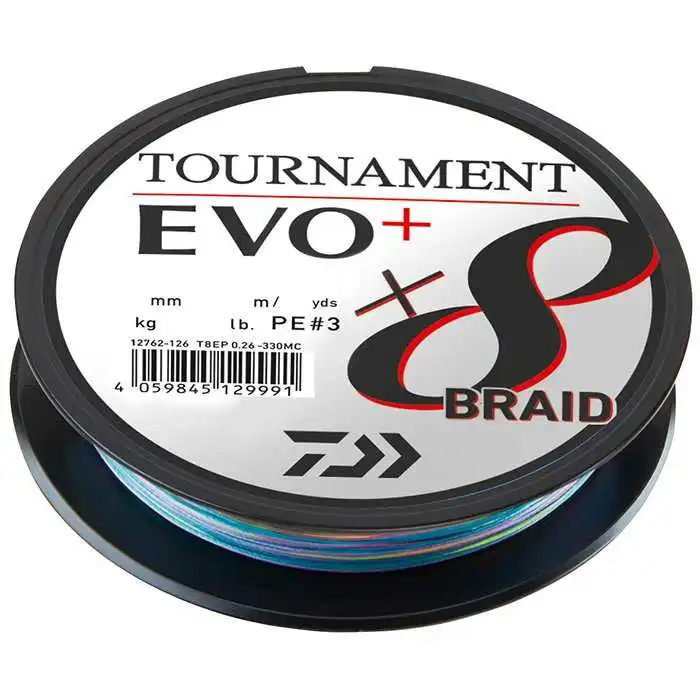 Daiwa Tournament X8 Braid EVO+ 0,35 Mm 35,1 Kg 300 Meter MC 3 Daiwa Tournament X8 Braid EVO+ 0,35 Mm 35,1 Kg 300 Meter MC