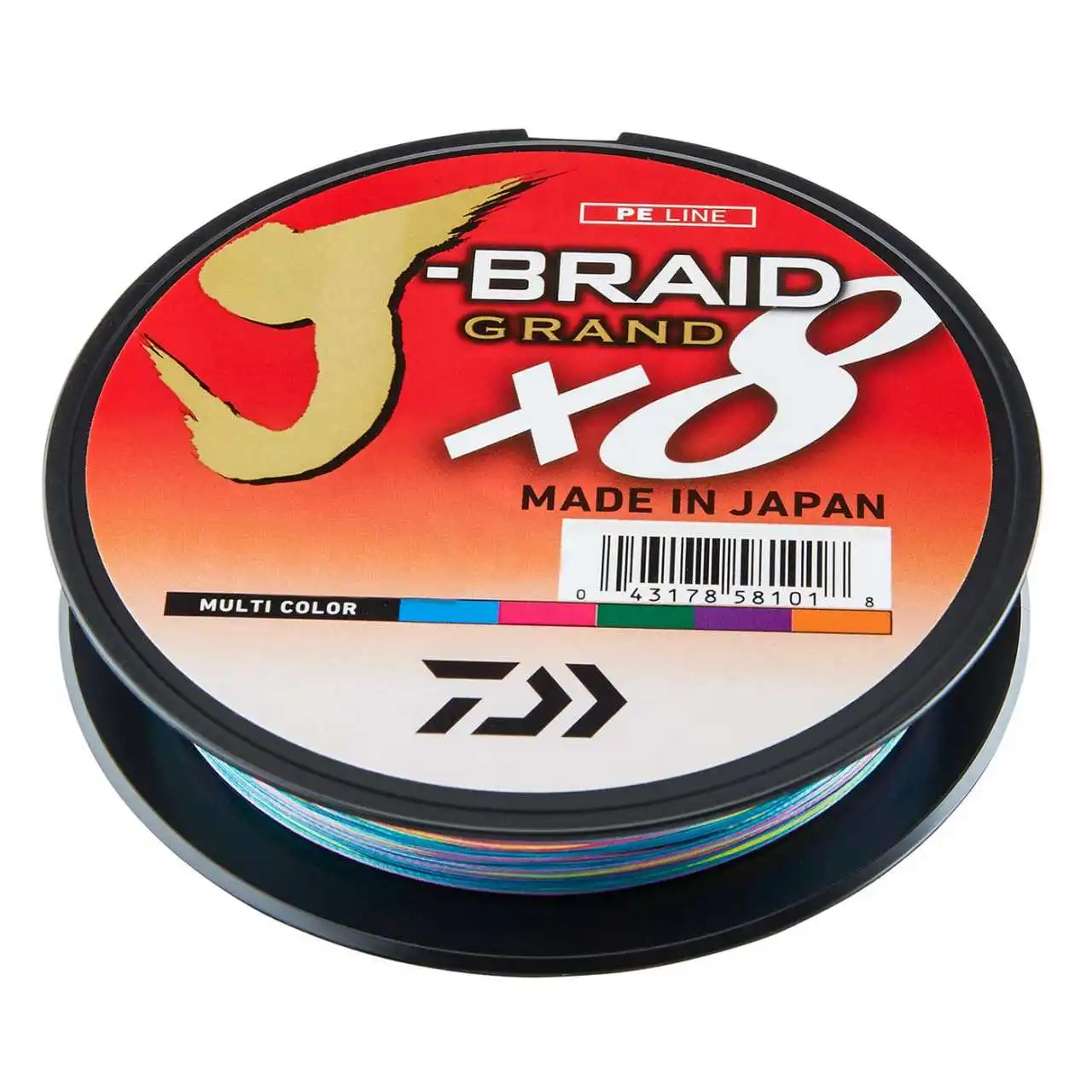 Daiwa J-Braid Grand X8 150m Multi Color 3 Daiwa J-Braid Grand X8 150m Multi Color
