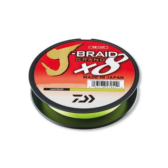 Daiwa J-Braid Grand X8E 0,13 Mm 8,5 Kg 270 Meter Chartreuse 3 Daiwa J-Braid Grand X8E 0,13 Mm 8,5 Kg 270 Meter Chartreuse