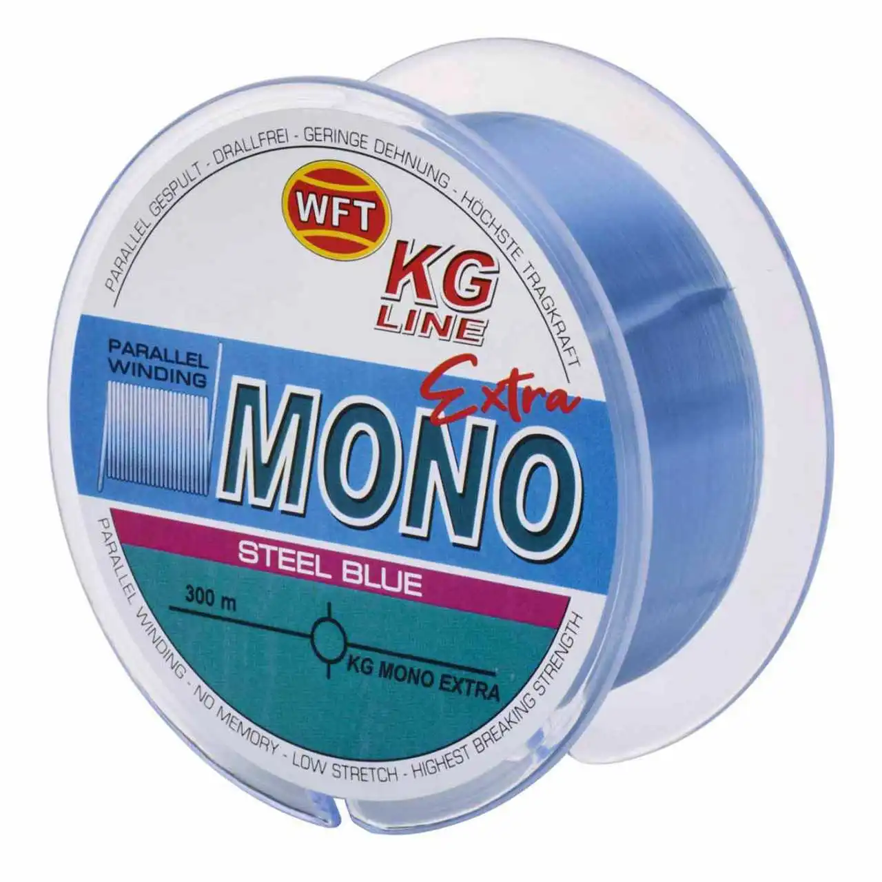 WFT KG Line Mono Extra Steel Blue 0,40mm 14,8kg 300m 4 WFT KG Line Mono Extra Steel Blue 0,40mm 14,8kg 300m – Bild 2