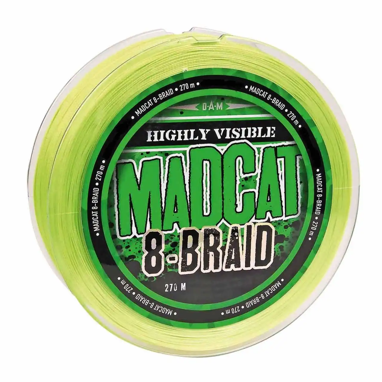 DAM MadCat 8-Braid Hi Vis Yellow/Green 0,50mm 270m 52,2kg