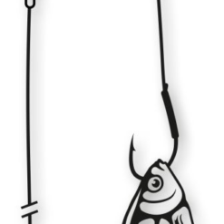 Black Cat U-Float Rig Einzelhaken 10/0 100 Kg 1,20 Meter