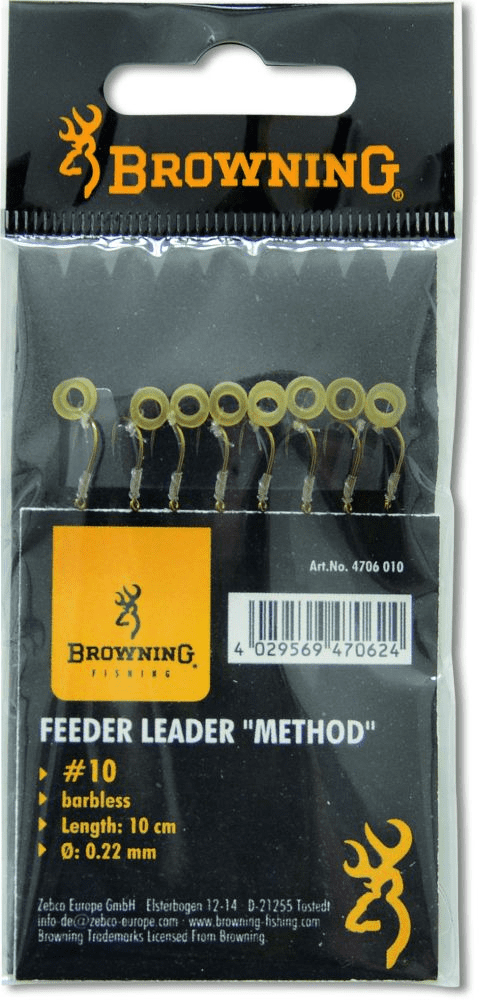 Browning Feeder Method Vorfachhaken Pellet-Band Größe 10 0,22 Mm 4,5 Kg 10 Cm 8 Stück 3 Browning Feeder Method Vorfachhaken Pellet-Band Größe 10 0,22 Mm 4,5 Kg 10 Cm 8 Stück
