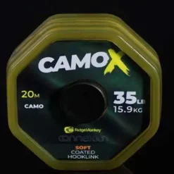 Ridge Monkey Connexion CamoX Soft Coated Hooklink 35 Lbs 20 Meter