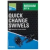 Preston Quick Change Swivels Medium 8 Stück