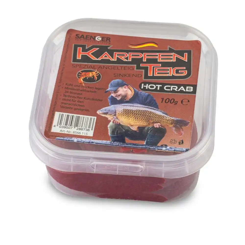 Sänger Karpfenteig Hot Crab 100 G 3 Sänger Karpfenteig Hot Crab 100 G