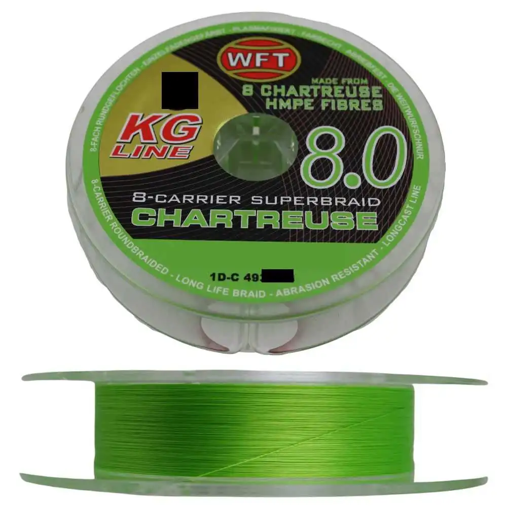 WFT KG 8.0 Superbraid 0,06 Mm 6 Kg 150 Meter Chartreuse 3 WFT KG 8.0 Superbraid 0,06 Mm 6 Kg 150 Meter Chartreuse
