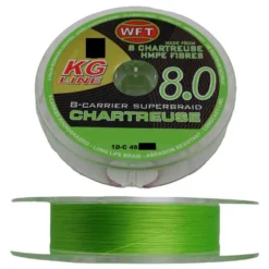 WFT KG 8.0 Superbraid 0,14 Mm 19 Kg 600 Meter Chartreuse