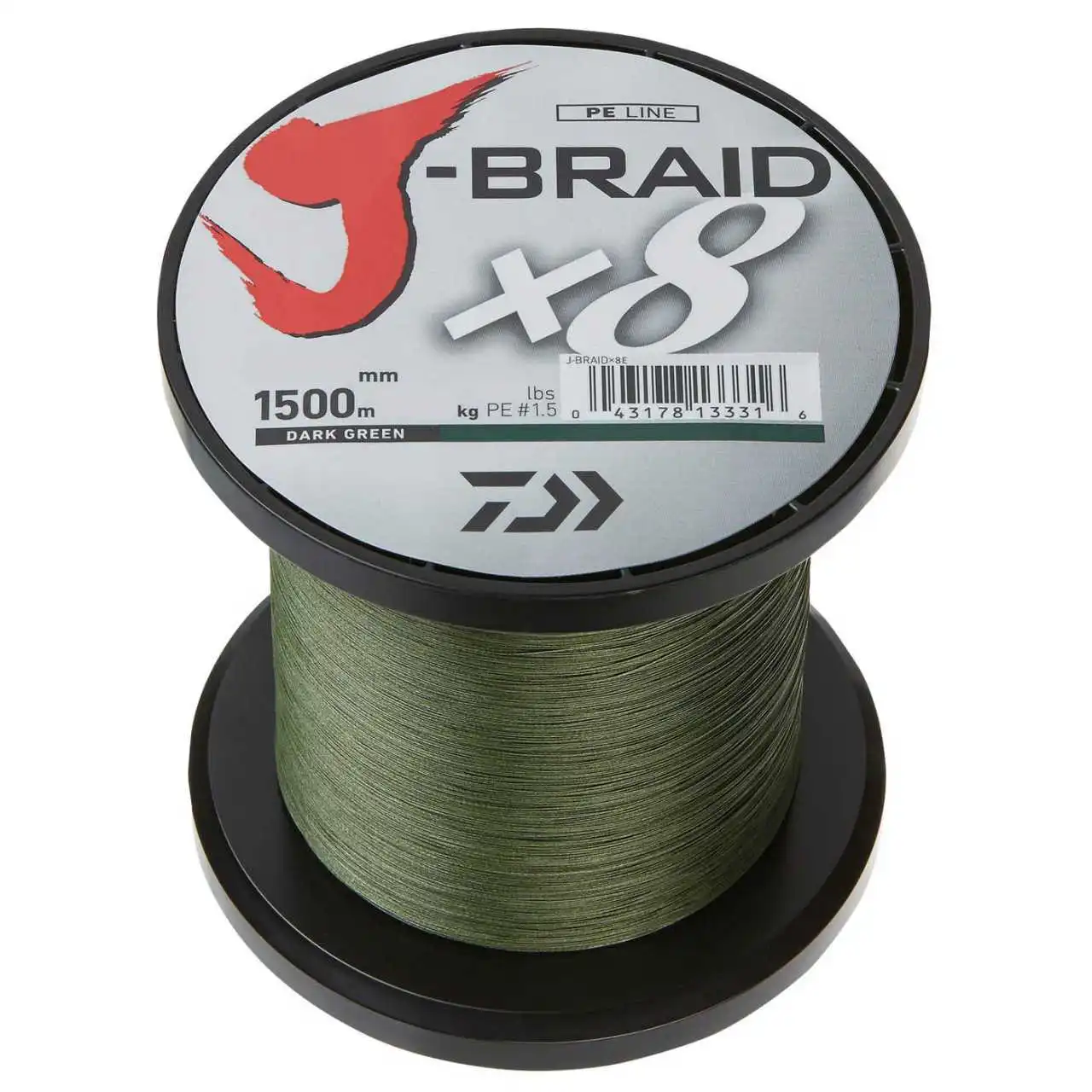 Daiwa J-Braid X8 1500m Dark Green 3 Daiwa J-Braid X8 1500m Dark Green