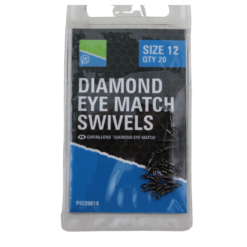 Preston Diamond Eye Match Swivels Größe 12 20 Stück