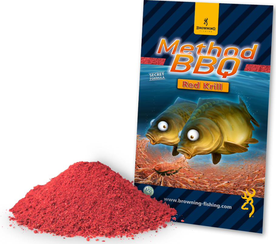 Browning Grundfutter Method BBQ Red Krill 1 Kg 3 Browning Grundfutter Method BBQ Red Krill 1 Kg
