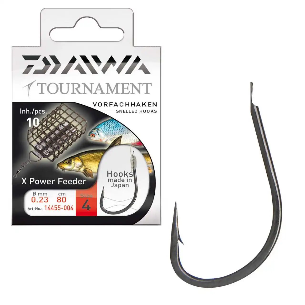 Daiwa Tournament Feederhaken 80cm 10 Stück 3 Daiwa Tournament Feederhaken 80cm 10 Stück