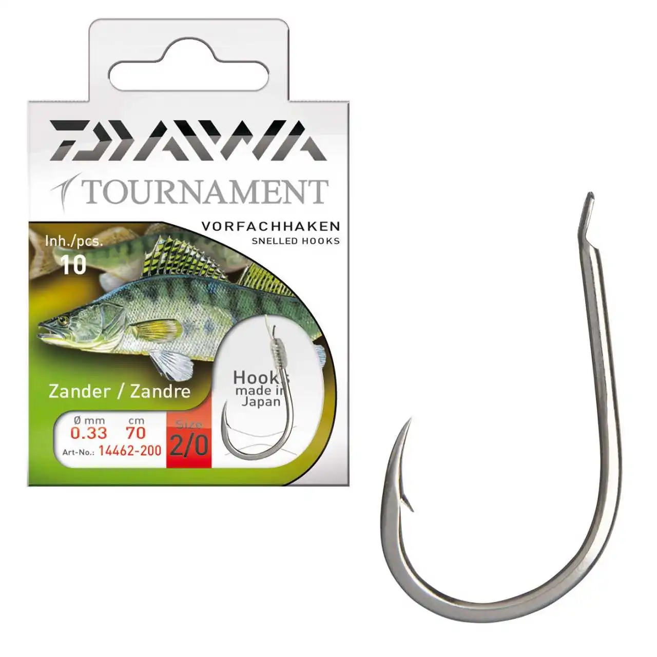 Daiwa Tournament Zanderhaken 70cm 10 Stück 3 Daiwa Tournament Zanderhaken 70cm 10 Stück