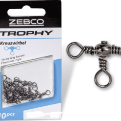 Zebco Trophy Kreuzwirbel Größe 8 10 Stück